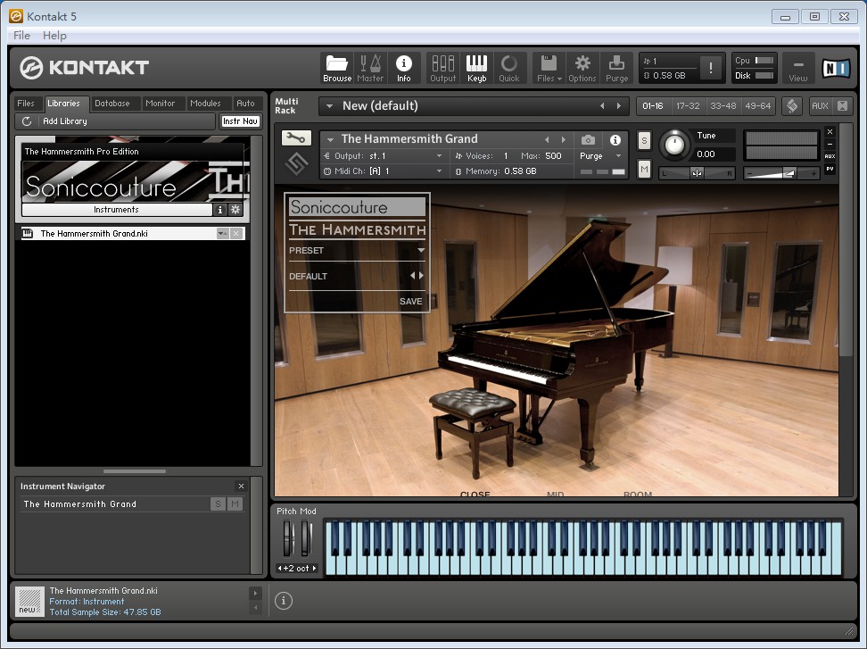 终极钢琴SonicCouture The Hammersmith Professional Editio音源【Windows/MacOS版】，体积约48GB，康泰克音色-未来音频站WLYPZ.COM
