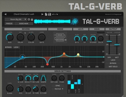 Togu 音频线 – TAL-G-Verb v2.1.0 VST，VST3，AAX x64 [R2R] – 混响